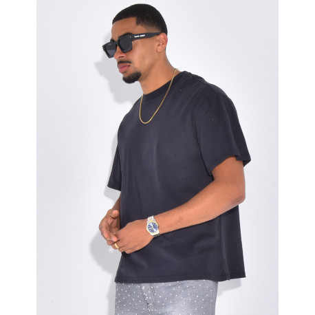 T-shirt homme à strass