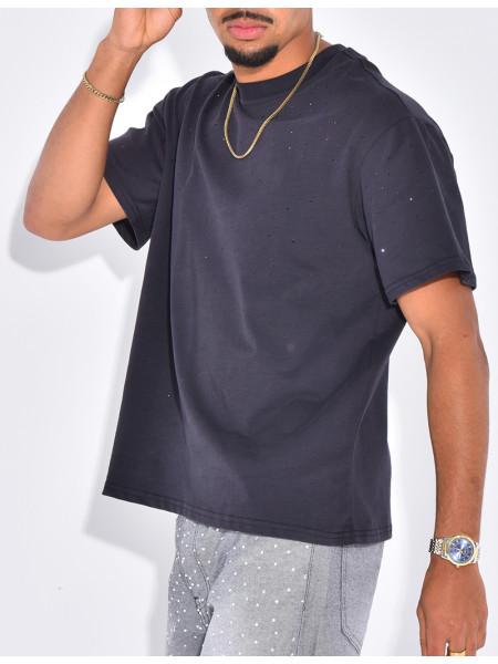 T-shirt homme à strass