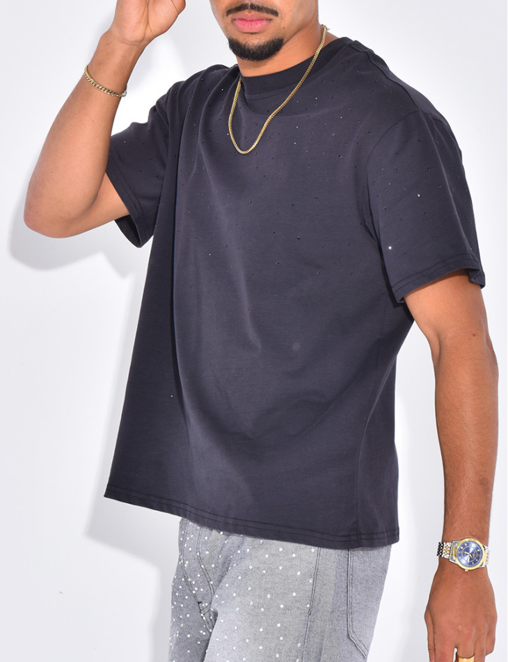 T-shirt homme à strass