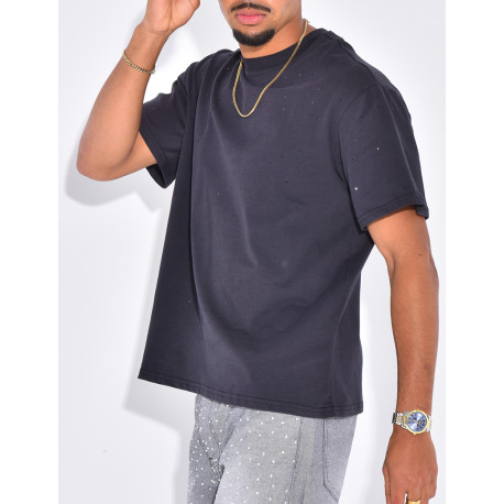 T-shirt homme à strass