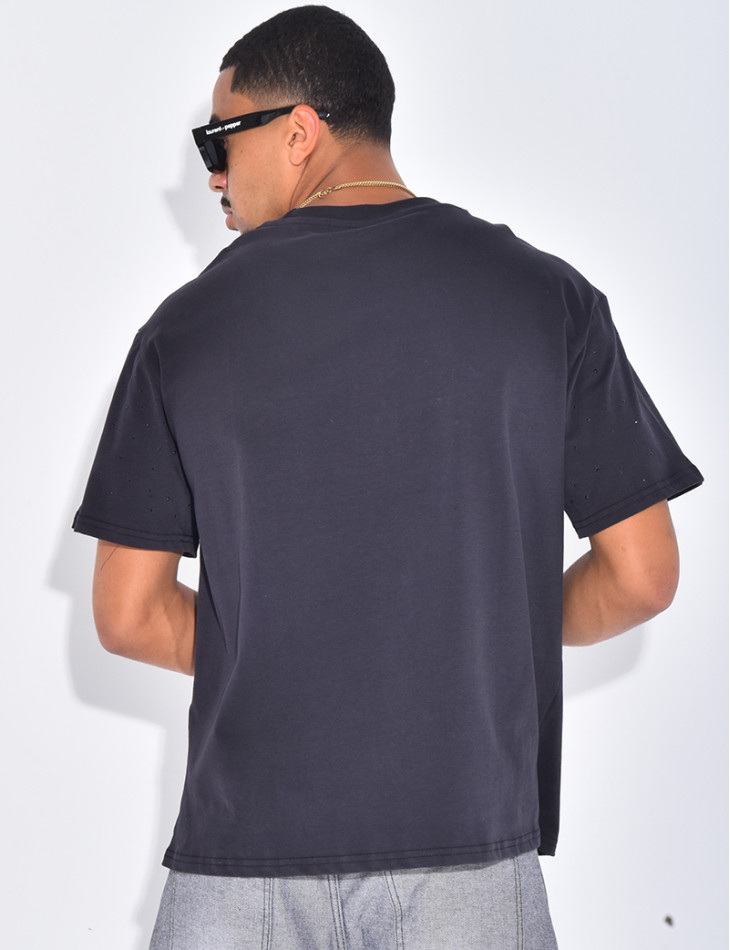 T-shirt homme à strass