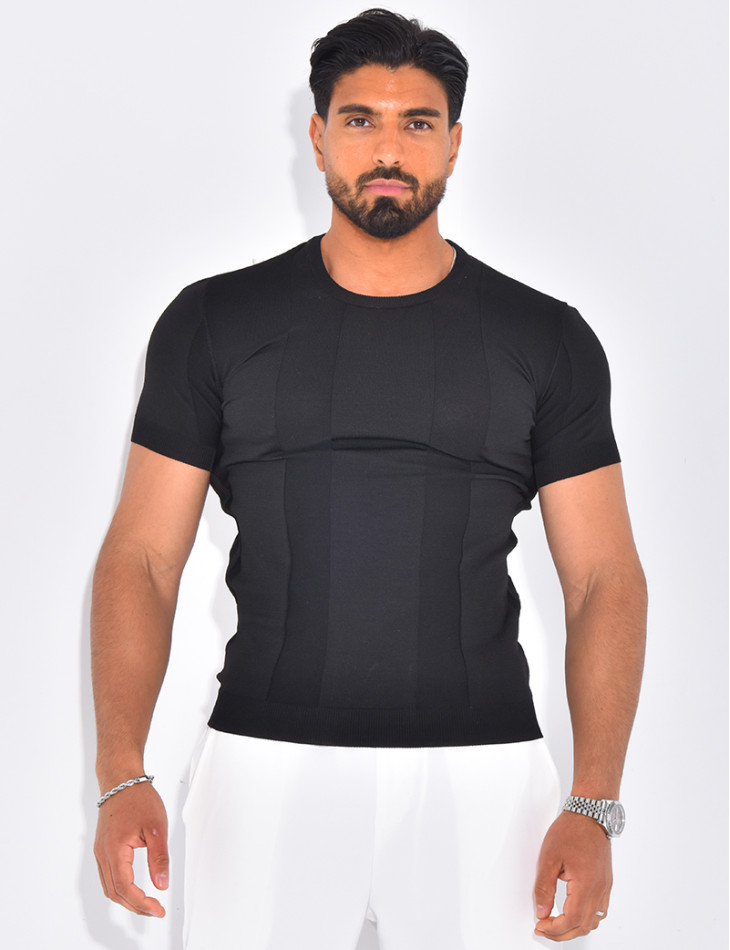 T-shirt côtelé