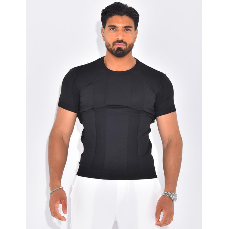 T-shirt côtelé