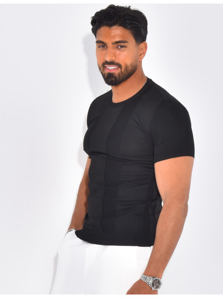 T-shirt côtelé