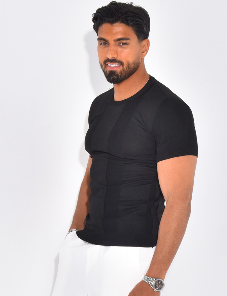 T-shirt côtelé