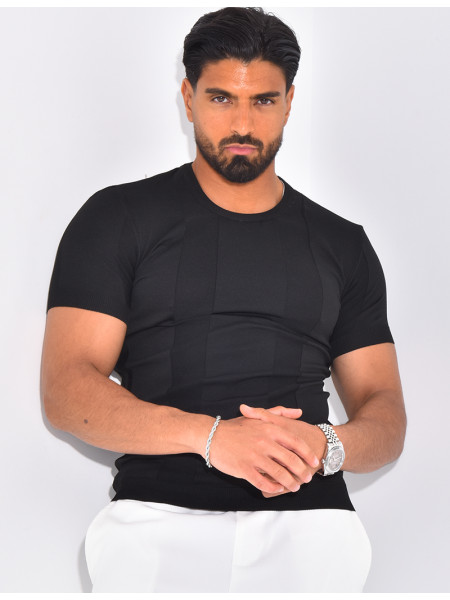 T-shirt côtelé