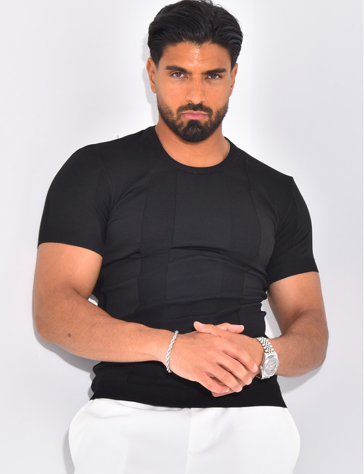 T-shirt côtelé