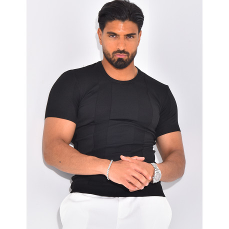 T-shirt côtelé