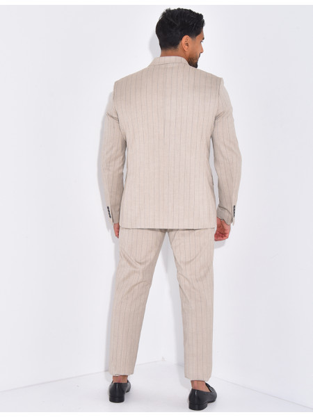 Ensemble de costume 2 pièces à rayures
