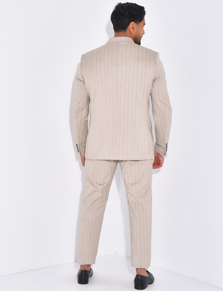 Ensemble de costume 2 pièces à rayures