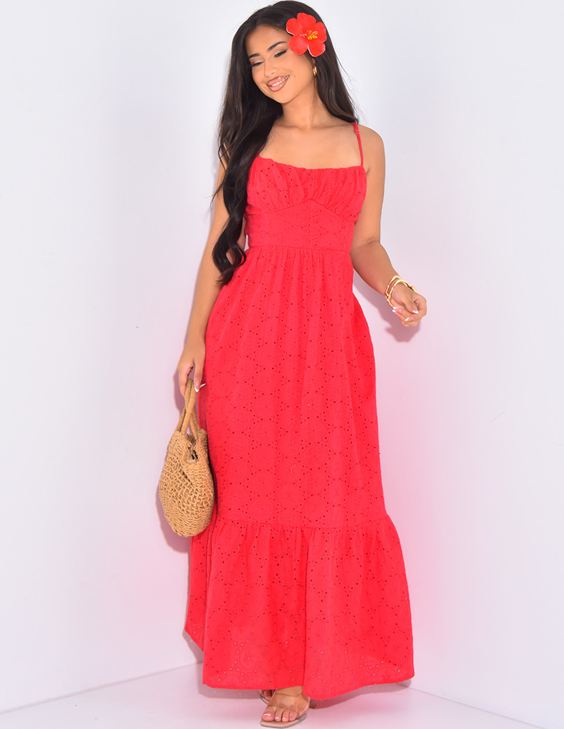 Langes, ausgestelltes Kleid...