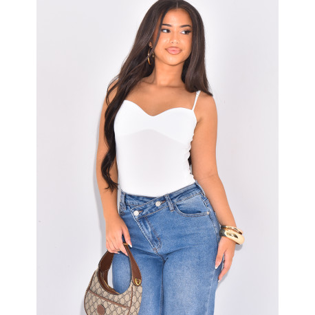 Tight bodysuit with adjustable straps