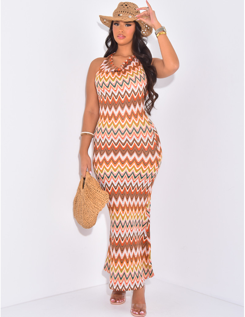 Robe longue en crochet...