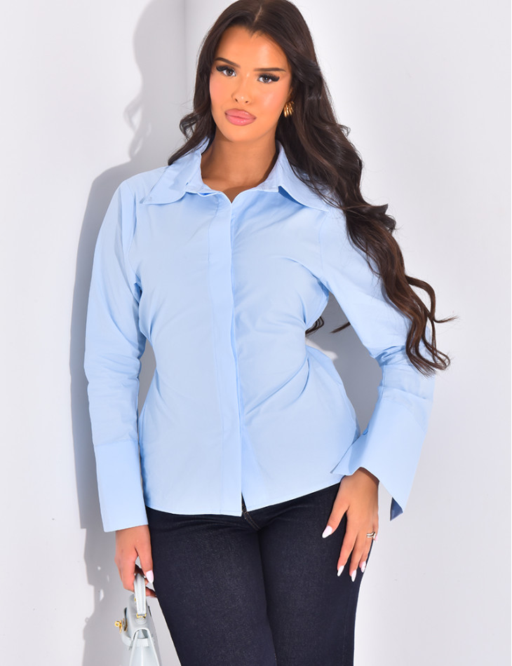 Chemise ample en coton à nouer dans le dos