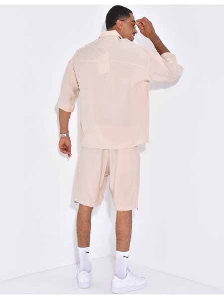 Ensemble fin short et chemise