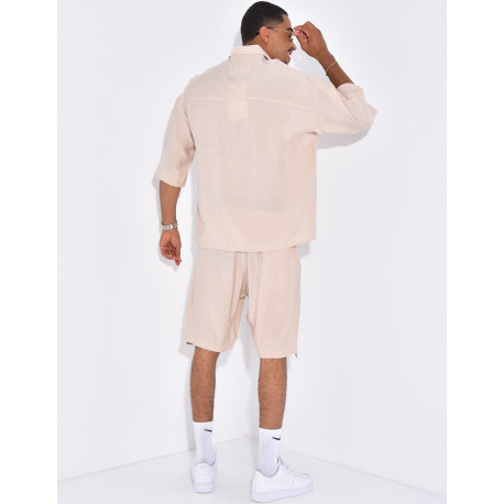 Ensemble fin short et chemise