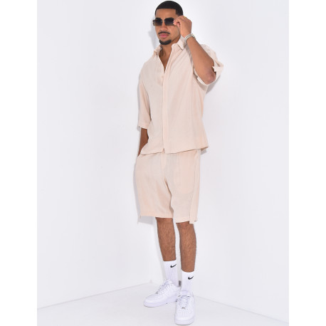 Ensemble fin short et chemise