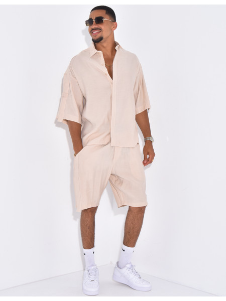 Ensemble fin short et chemise