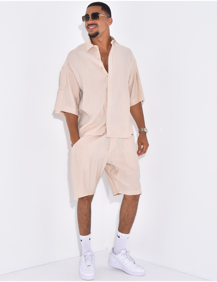 Ensemble fin short et chemise