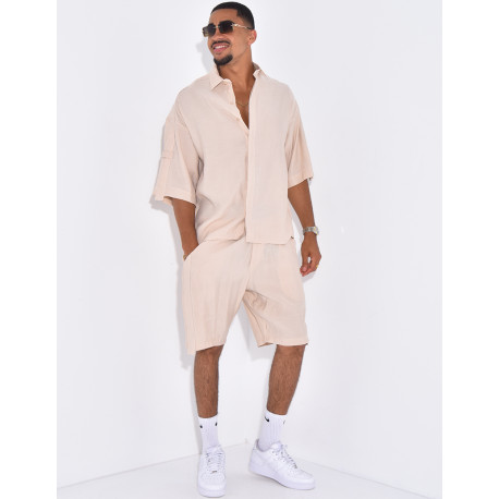 Ensemble fin short et chemise