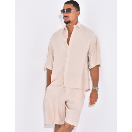 Ensemble fin short et chemise