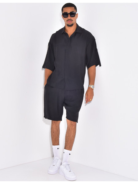 Ensemble fin short et chemise