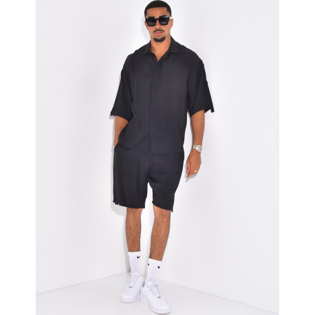Ensemble fin short et chemise