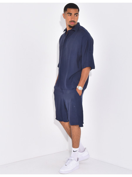 Ensemble fin short et chemise