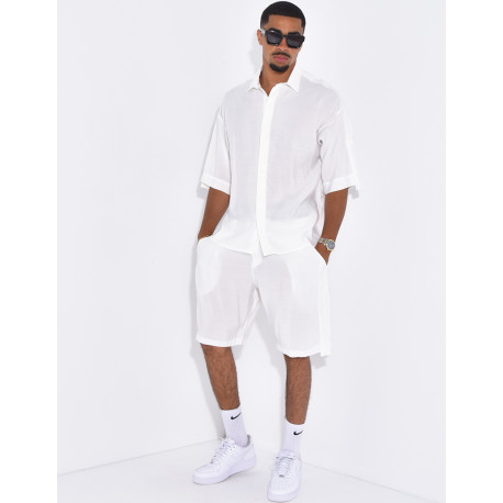 Ensemble fin short et chemise
