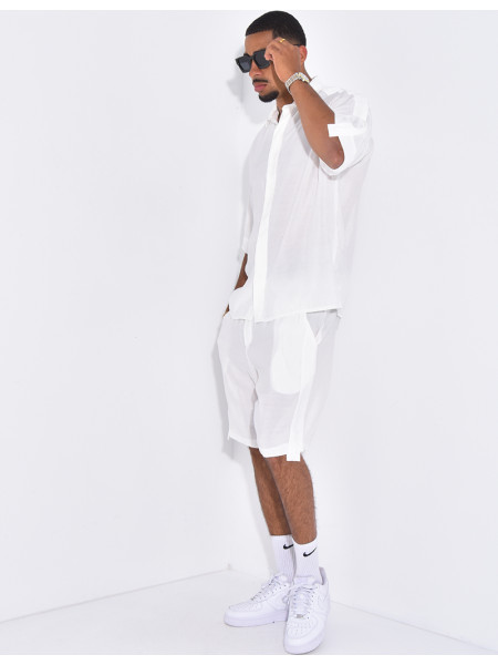 Ensemble fin short et chemise