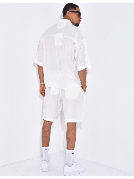 Ensemble fin short et chemise