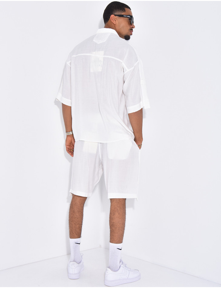 Ensemble fin short et chemise