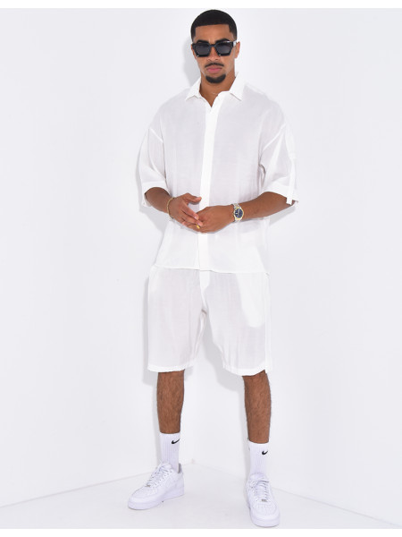 Ensemble fin short et chemise