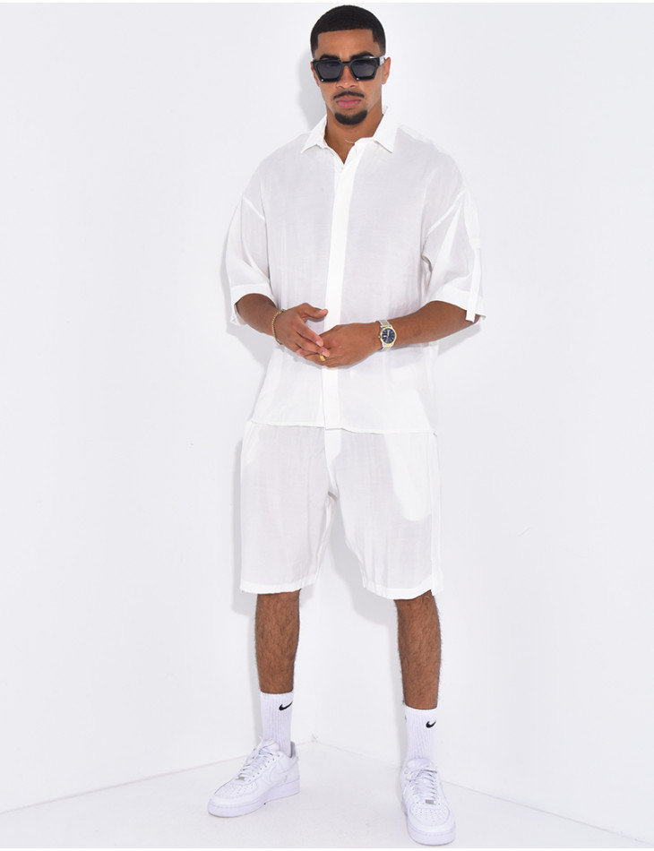 Ensemble fin short et chemise
