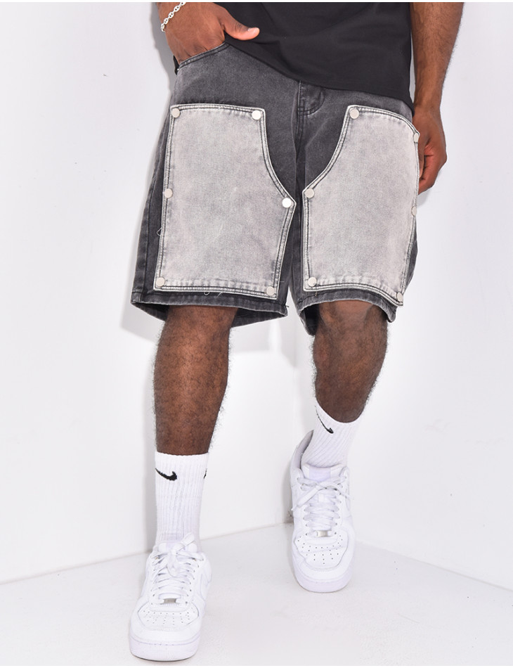 Short en jeans