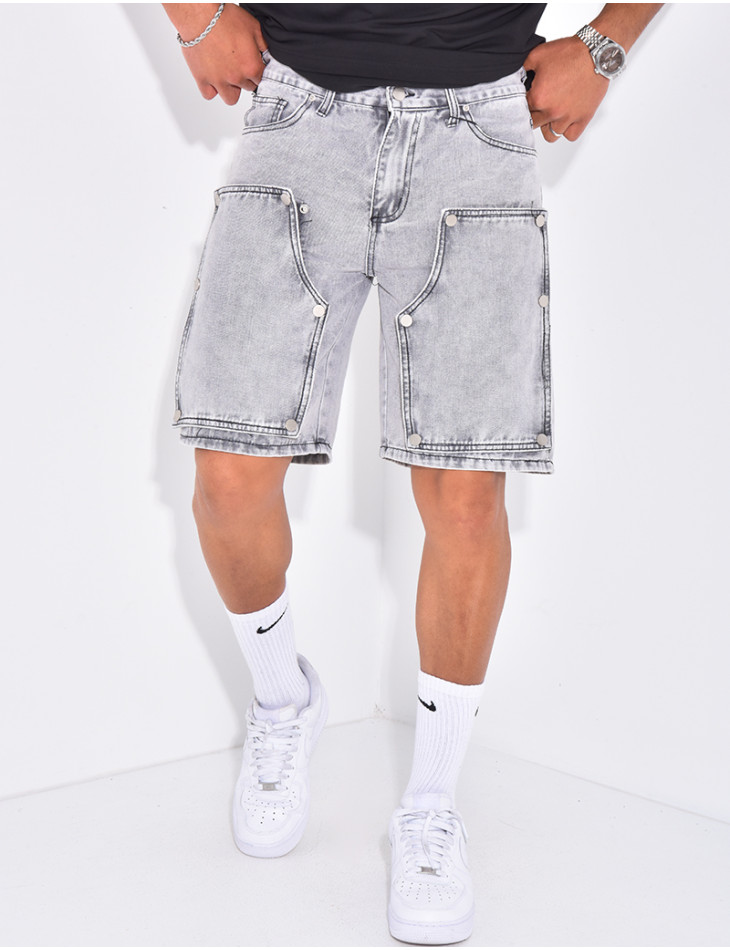 Short en jeans