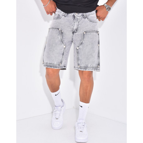Short en jeans