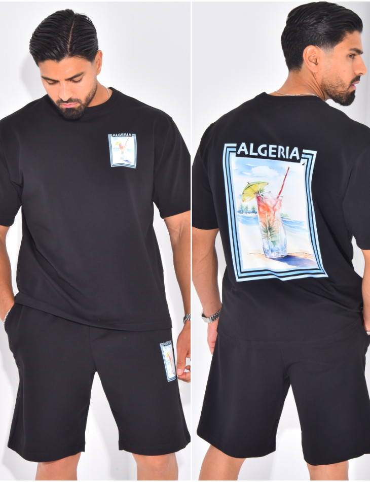 Ensemble short et t-shirt "Algérie"