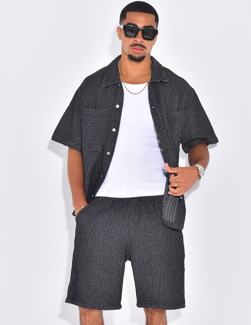 Ensemble en jeans short et...