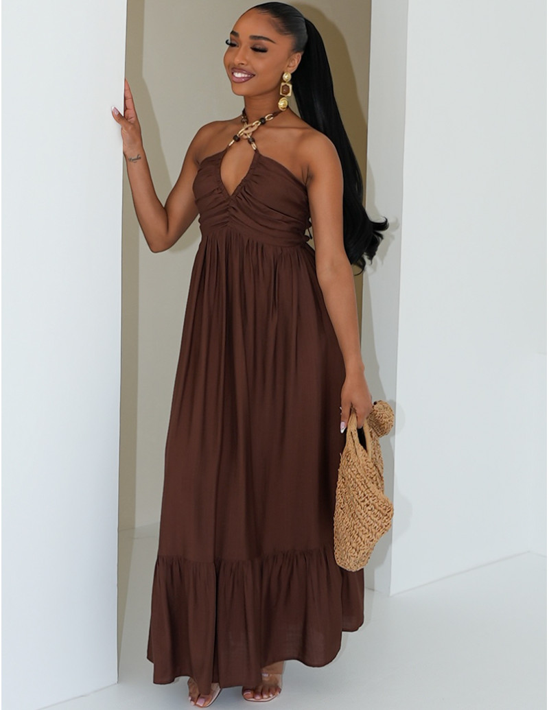 Langes, ausgestelltes Kleid...