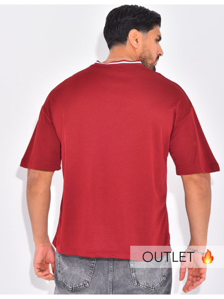 T-shirt nid d'abeille "Fight for victory"