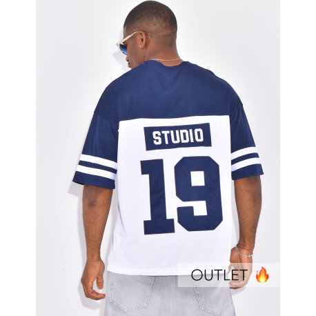 T-shirt nid d'abeille "19"