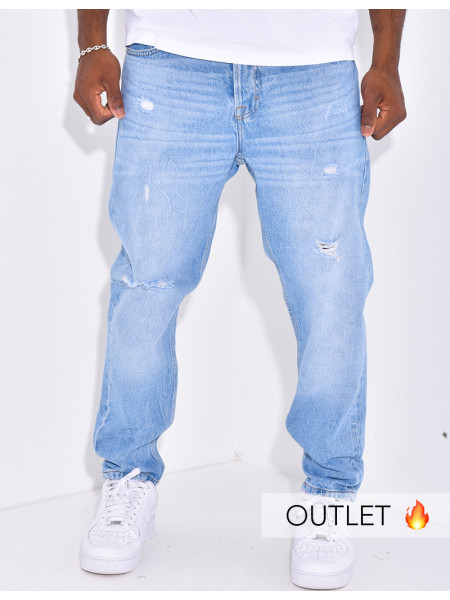 Stretch-Jeans mit regulärer Passform
