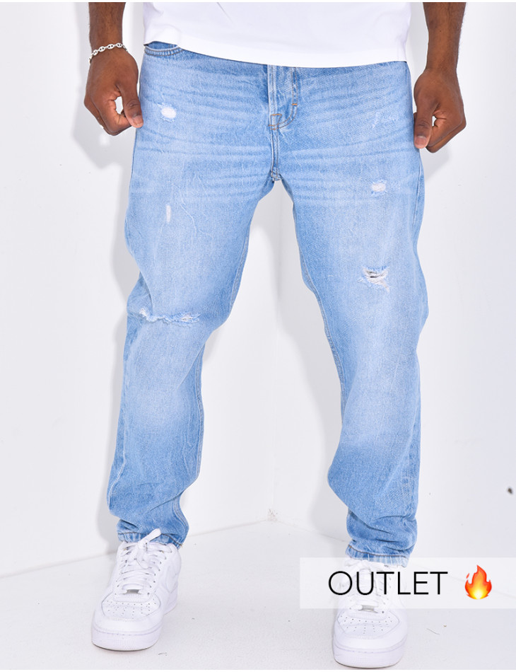 Stretch-Jeans mit regulärer Passform
