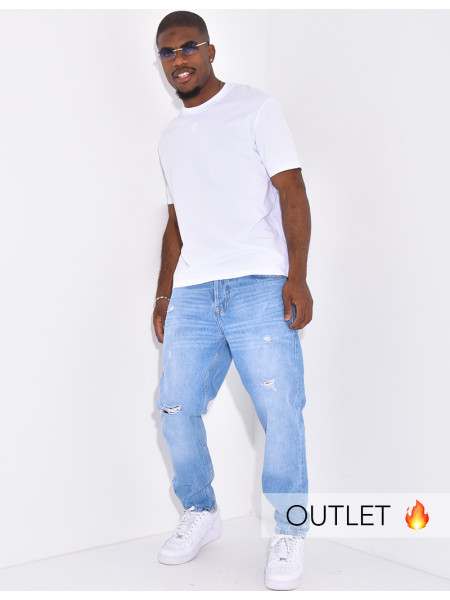 Stretch-Jeans mit regulärer Passform