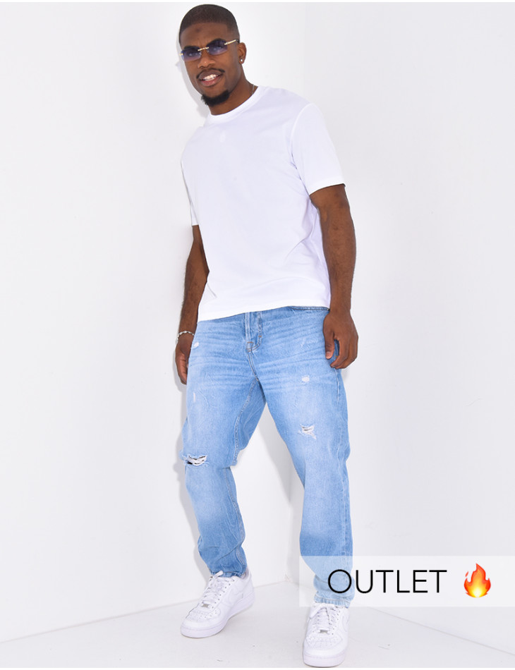 Stretch-Jeans mit regulärer Passform