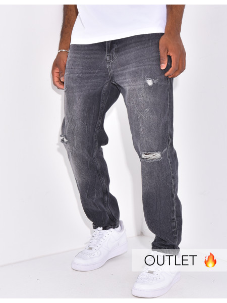 Stretch-Jeans mit regulärer Passform