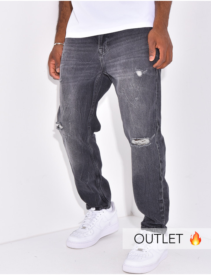 Stretch-Jeans mit regulärer Passform