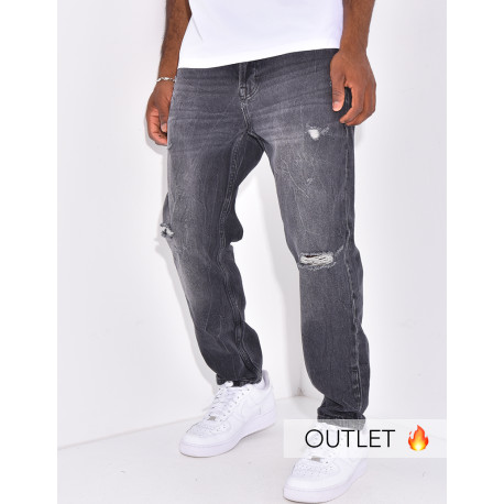 Stretch-Jeans mit regulärer Passform