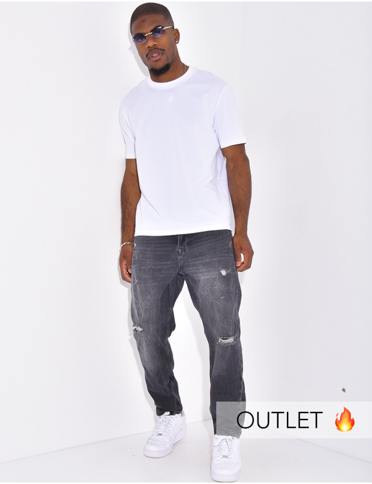 Stretch-Jeans mit regulärer Passform